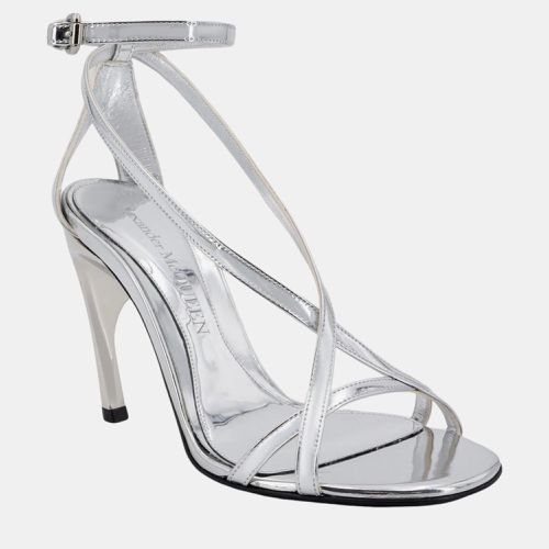 Metallic Leather Sandals Heel Sandals EU 41 - Alexander McQueen - Modalova