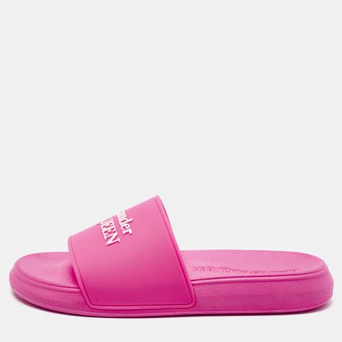 Alexander McQueen Pink Rubber Pool Slides Size 37 - Alexander McQueen - Modalova