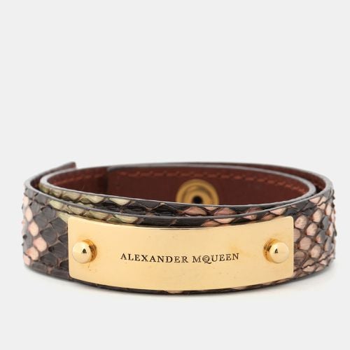 Alexander McQueen Multicolor Python Bracelet - Alexander McQueen - Modalova