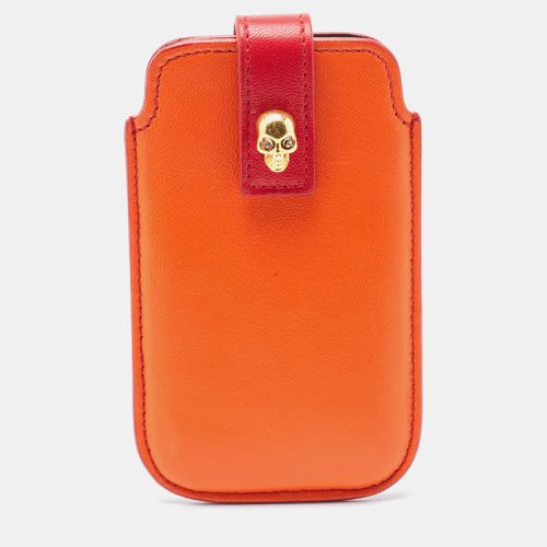 Alexander McQueen Red/Orange Skull Embellished iPhone 5/5s Cover - Alexander McQueen - Modalova