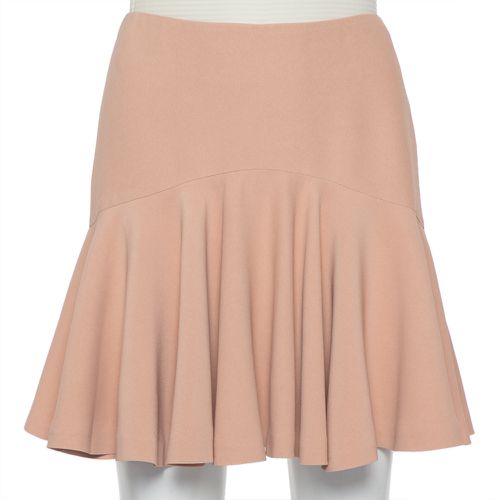 Alexander McQueen Beige Crepe Ruffle Mini Skirt S - Alexander McQueen - Modalova