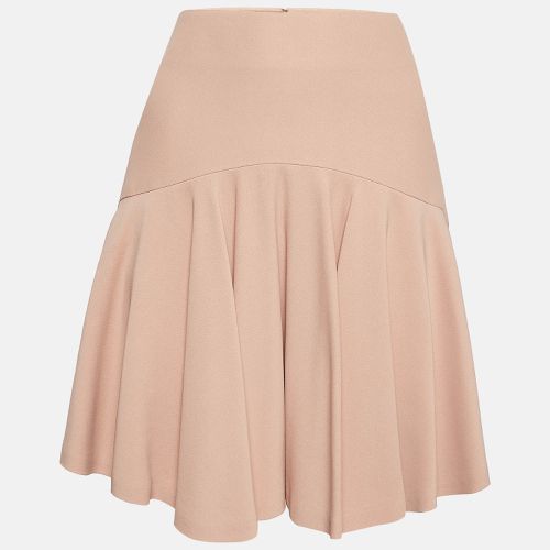 Alexander McQueen Beige Crepe Ruffle Mini Skirt M - Alexander McQueen - Modalova