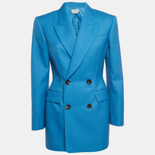 Alexander McQueen Blue Double Breasted Wool Blazer M - Alexander McQueen - Modalova