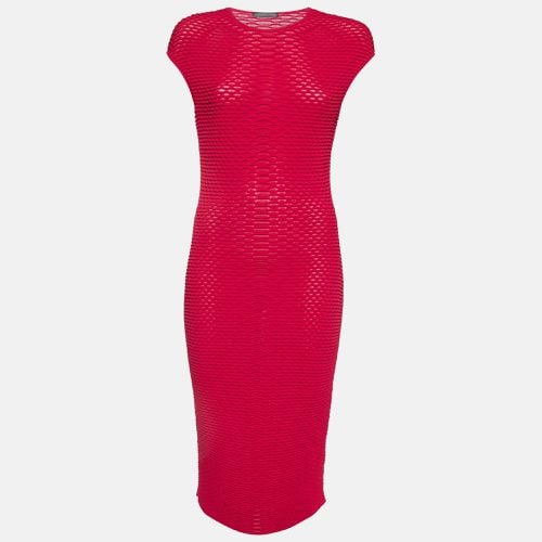 Alexander McQueen Pink Textured Knit Sheath Dress S - Alexander McQueen - Modalova