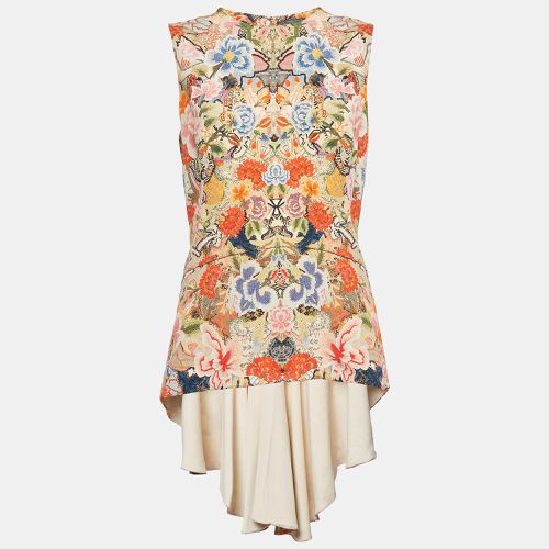 Alexander McQueen Multicolor Floral Print Crepe Tunic Top M - Alexander McQueen - Modalova