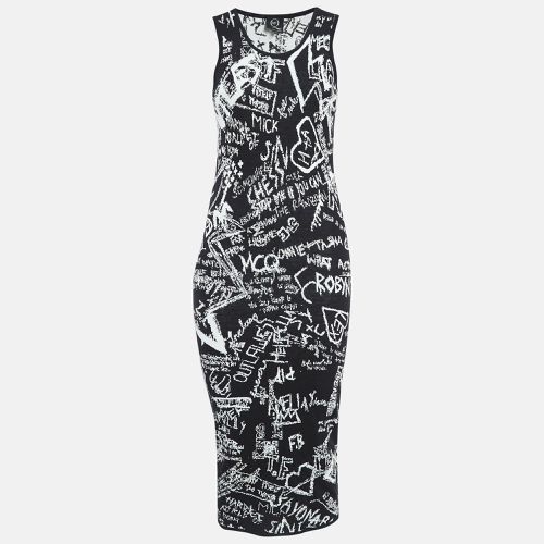 Alexander McQueen Black Chalkboard Jacquard Knit Midi Tank Dress M - Alexander McQueen - Modalova