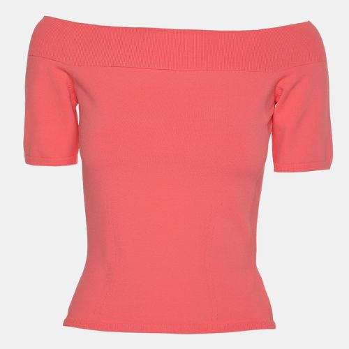 Alexander McQueen Coral Stretch Fabric Off The Shoulder Top XS - Alexander McQueen - Modalova