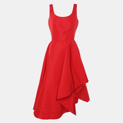 Alexander McQueen Red Nylon Asymmetric Flared Dress S - Alexander McQueen - Modalova