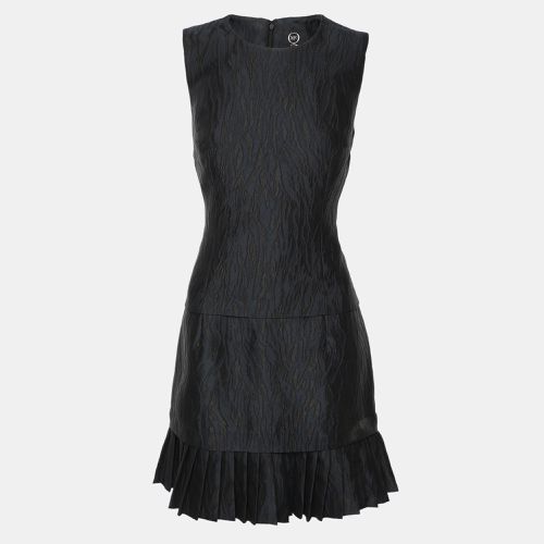 Alexander McQueen Navy Blue Jacquard Sleeveless Midi Dress S - Alexander McQueen - Modalova