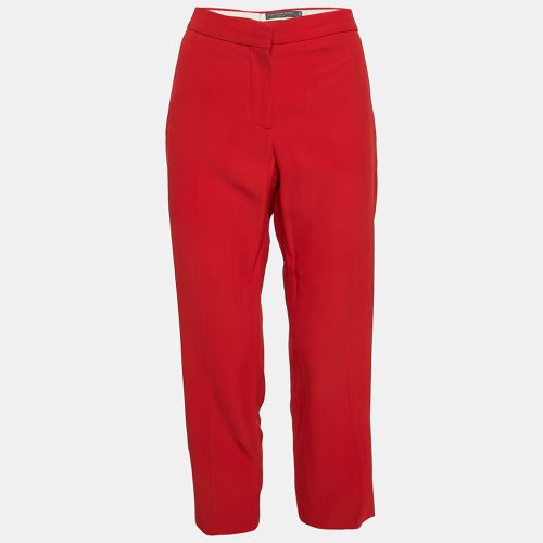 Alexander McQueen Red Crepe Tailored Trousers M - Alexander McQueen - Modalova