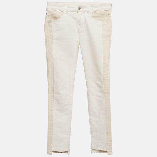 Alexander McQueen White/Beige Denim Side Stripe Detail Skinny Jeans S Waist 24" - Alexander McQueen - Modalova