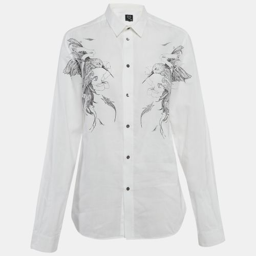 Alexander McQueen White Printed Cotton Button Front Shirt XL - Alexander McQueen - Modalova