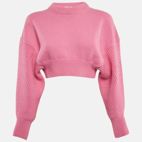 Alexander McQueen Pink Wool Crop Sweater XS - Alexander McQueen - Modalova