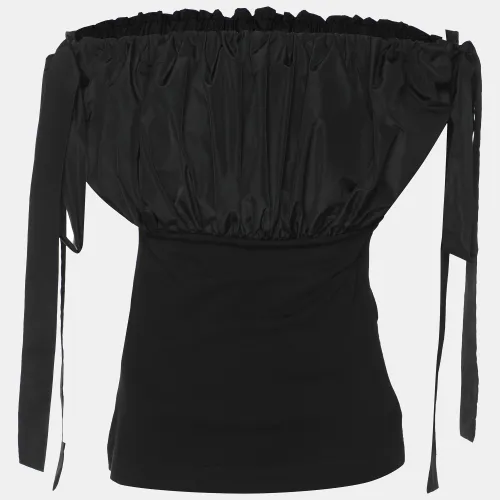 Alexander McQueen Black Polyester Off The Shoulder Top XS - Alexander McQueen - Modalova