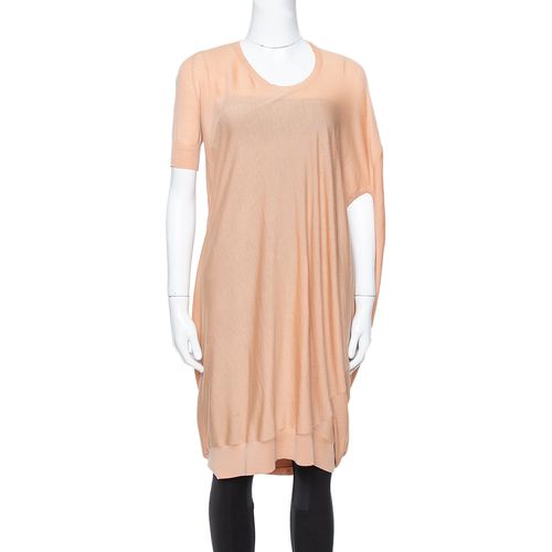 Alexander McQueen Beige Draped Knit Asymmetric Top S - Alexander McQueen - Modalova