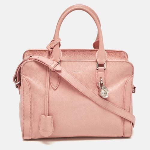 Alexander McQueen Pink Leather Skull Padlock Satchel - Alexander McQueen - Modalova