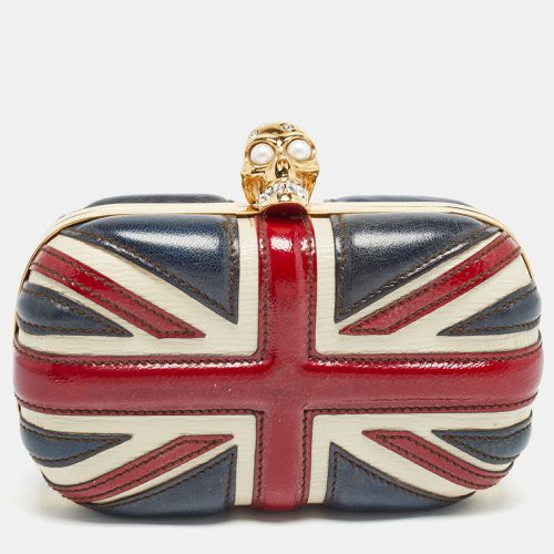 Alexander McQueen Multicolor Leather Britannia Skull Box Clutch - Alexander McQueen - Modalova