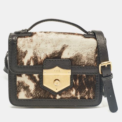 Alexander McQueen Black Calfhair and Leather Wicca Crossbody Bag - Alexander McQueen - Modalova