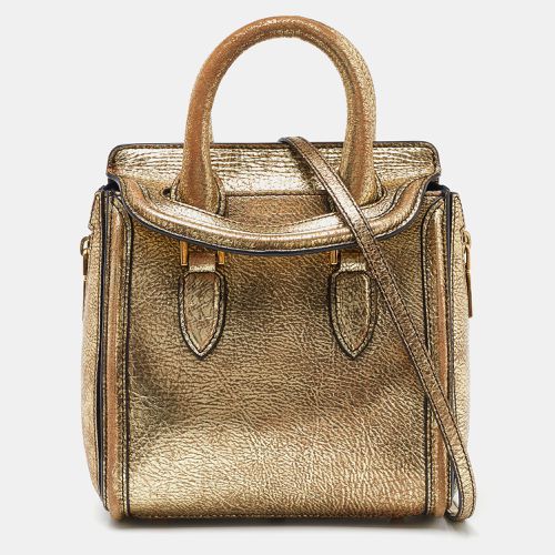 Alexander McQueen Gold Leather Mini Heroine Bag - Alexander McQueen - Modalova