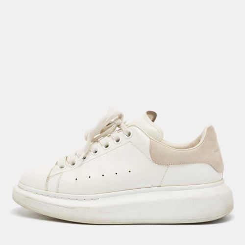 Alexander McQueen White Leather Oversized Lace Up Sneakers Size 38.5 - Alexander McQueen - Modalova