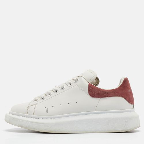 Alexander McQueen White Leather Oversized Low Top Sneakers Size 41 - Alexander McQueen - Modalova