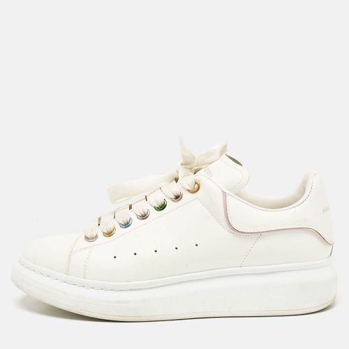 Alexander McQueen White Leather Oversized Lace Up Sneakers Size 39 - Alexander McQueen - Modalova