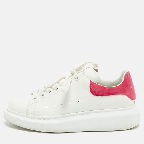 Alexander McQueen White Leather Oversized Low Top Sneakers Size 41 - Alexander McQueen - Modalova