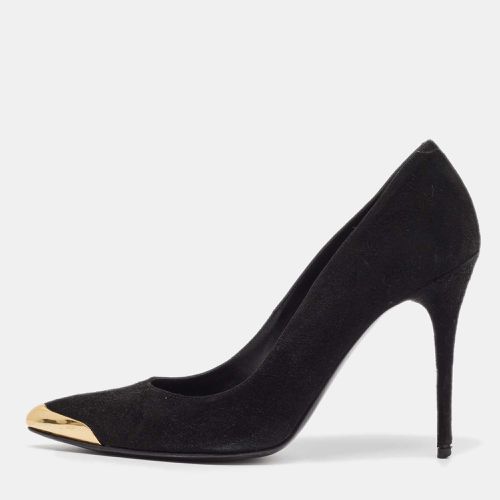 Alexander McQueen Black Suede Pointed Toe Pumps Size 38 - Alexander McQueen - Modalova