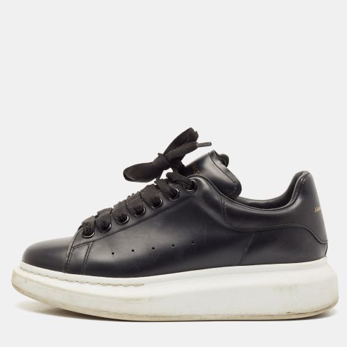 Alexander McQueen Black Leather Oversized Sneakers Size 37 - Alexander McQueen - Modalova