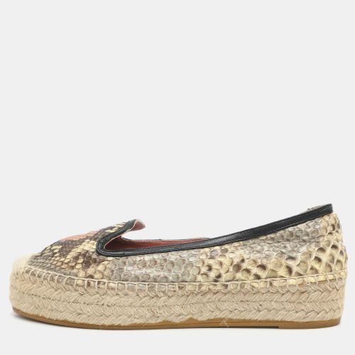 Size 36.5 Python Leather Espadrille Flats - Alexander McQueen - Modalova