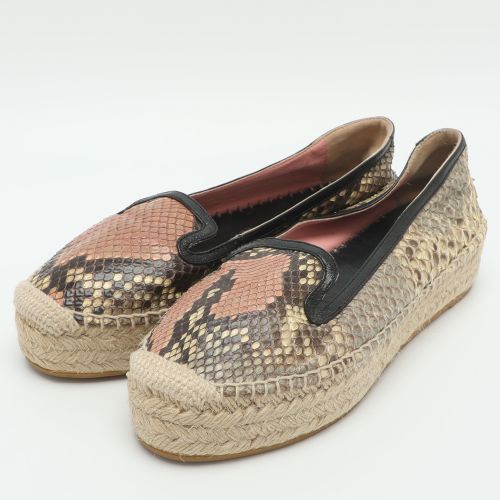 Size 36.5 Python Leather Espadrille Flats - Alexander McQueen - Modalova