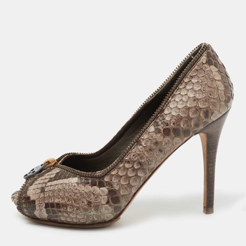 Alexander McQueen Brown Python Leather Pumps Size 36 - Alexander McQueen - Modalova