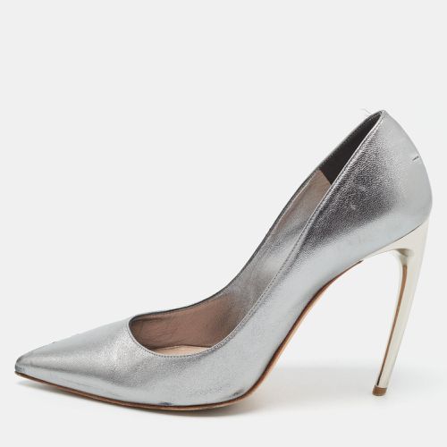 Alexander McQueen Metallic Leather Pointed Toe Pumps Size 38.5 - Alexander McQueen - Modalova