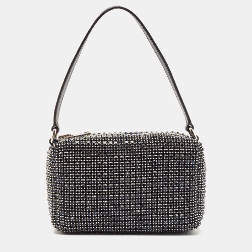 Alexander Wang Blue/Black Crystals and Leather Medium Heiress Pouch Bag - Alexander Wang - Modalova