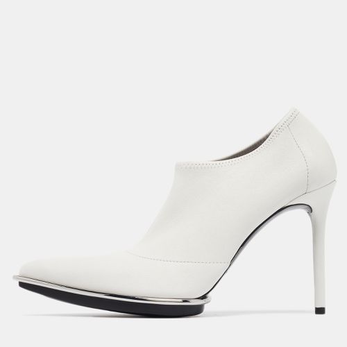 Alexander Wang White Leather Cara Booties Size 39.5 - Alexander Wang - Modalova