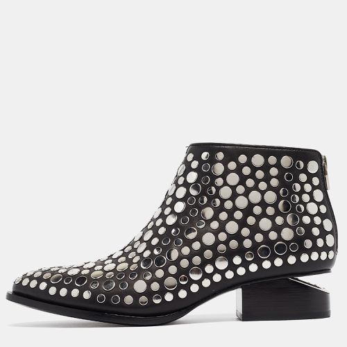 Alexander Wang Black Leather Studded Gabi Ankle Boots Size 36.5 - Alexander Wang - Modalova