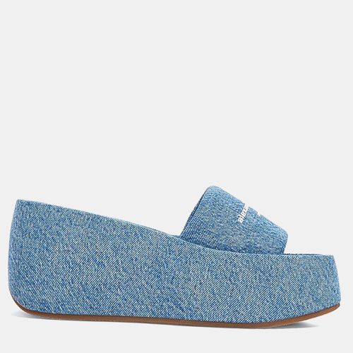 Alexander Wang Denim Blue Canvas Taji Platform Sandal EU 38.5 - Alexander Wang - Modalova