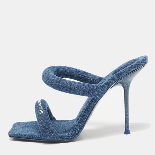 Alexander Wang Blue Denim Julie Slide Sandals Size 39 - Alexander Wang - Modalova