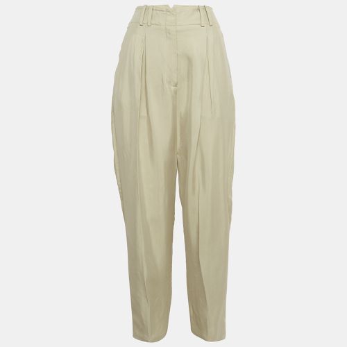 Alexander Wang Beige Gabardine Buckle Detail Trousers M - Alexander Wang - Modalova