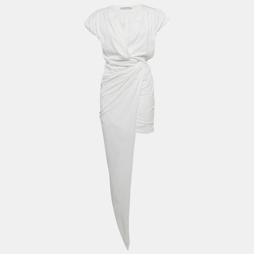 Alexander Wang White Jersey Draped Asymmetric Mini Dress S - Alexander Wang - Modalova