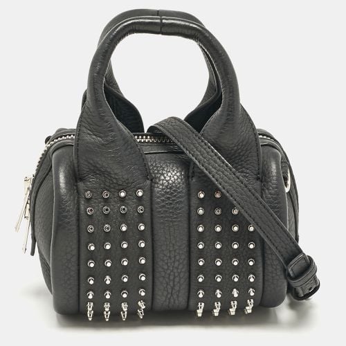 Alexander Wang Black Leather Baby Rockie Micro Stud Duffel Bag - Alexander Wang - Modalova