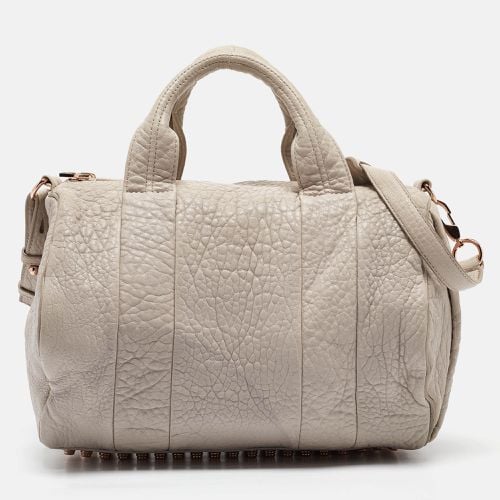 Alexander Wang Light Grey Pebbled Leather Rocco Bag - Alexander Wang - Modalova