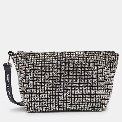 Alexander Wang Black Crystal Embellished Heiress Wristlet Pouch - Alexander Wang - Modalova