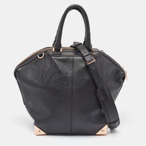 Alexander Wang Black Grain Leather Emile Satchel - Alexander Wang - Modalova