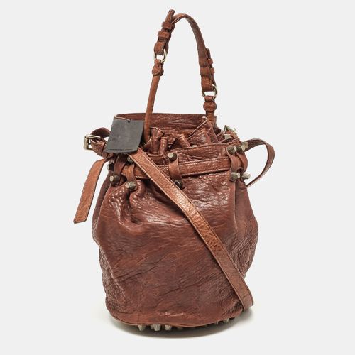 Alexander Wang Brown Pebbled Leather Diego Bucket Bag - Alexander Wang - Modalova