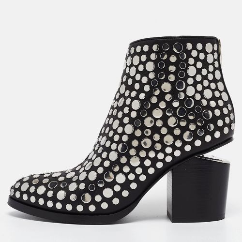 Alexander Wang Black Studded Leather Gabi Ankle Boots Size 36 - Alexander Wang - Modalova