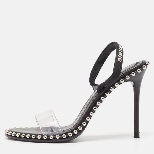 Alexander Wang Black Fabric and PVC Studded Nova Sandals Size 37 - Alexander Wang - Modalova