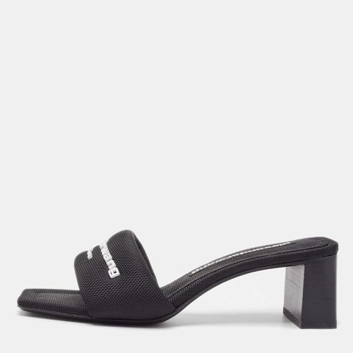 Alexander Wang Black Canvas Anya Slide Sandals Size 36 - Alexander Wang - Modalova