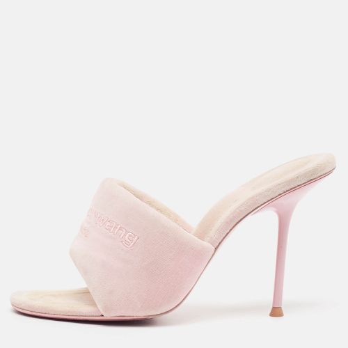 Alexander Wang Pink Faux Fur Slide Sandals Size 38 - Alexander Wang - Modalova