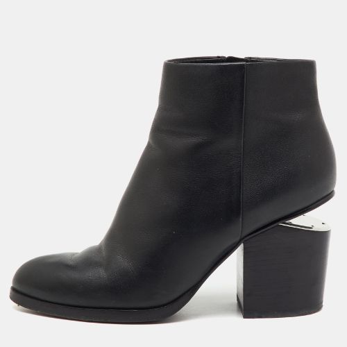 Alexander Wang Black Leather Gabi Ankle Length Boots Size 36.5 - Alexander Wang - Modalova